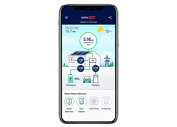 MySolarEdge monitoring app dashboard