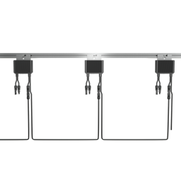 SolarEdge S-Series Power Optimizers on rail